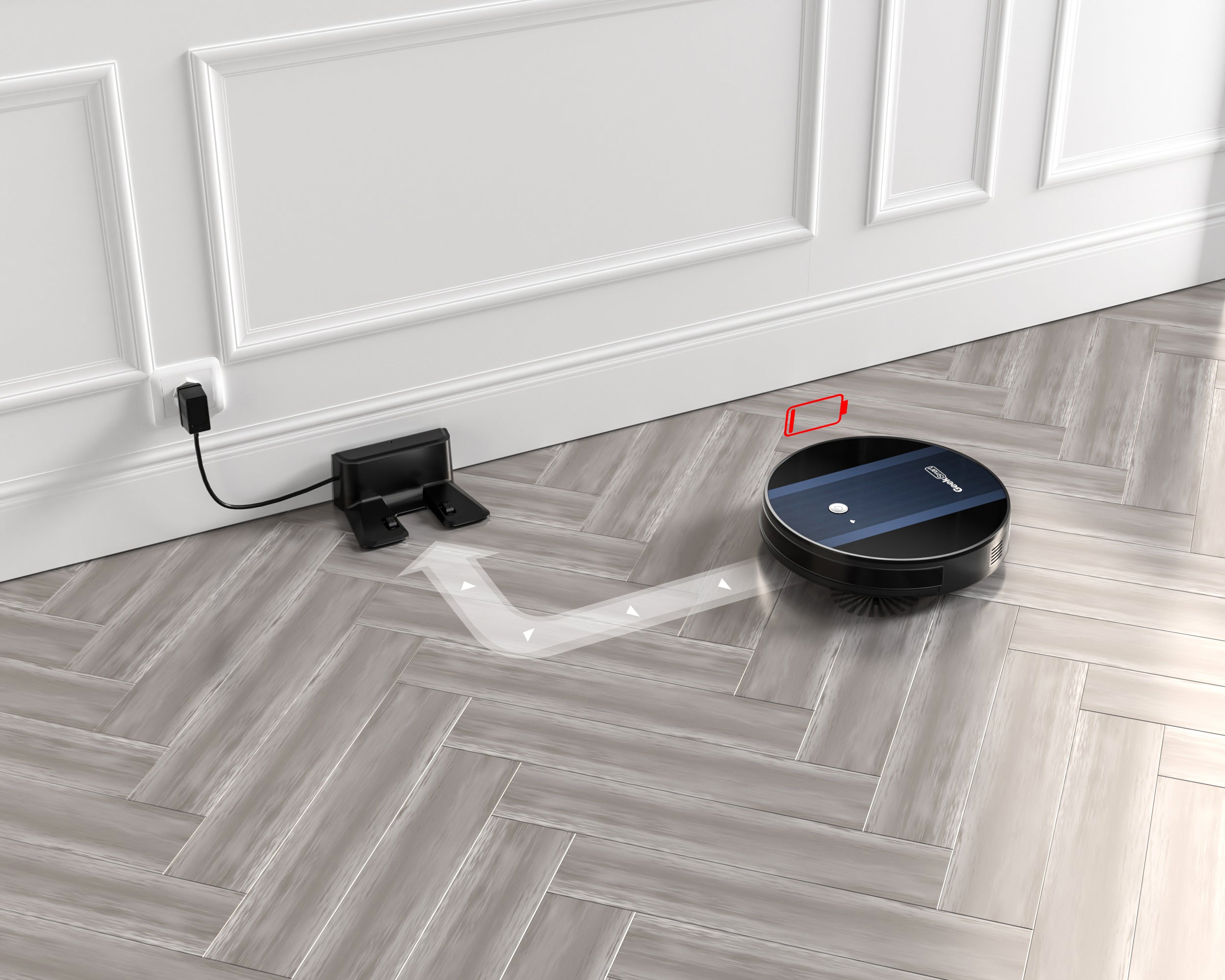 Smart Wi-Fi Robotic Vacuum Cleaner